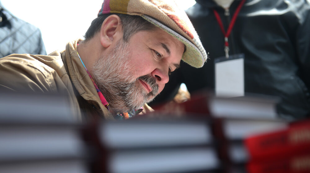 Писатель Сергей Лукьяненко на книжном фестивале "Красная площадь" 2017 в Москве. День второй. Кирилл Каллиников / РИА Новости 04.06.2017